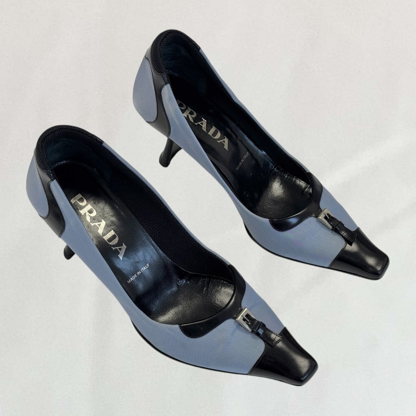 Prada buckle heels