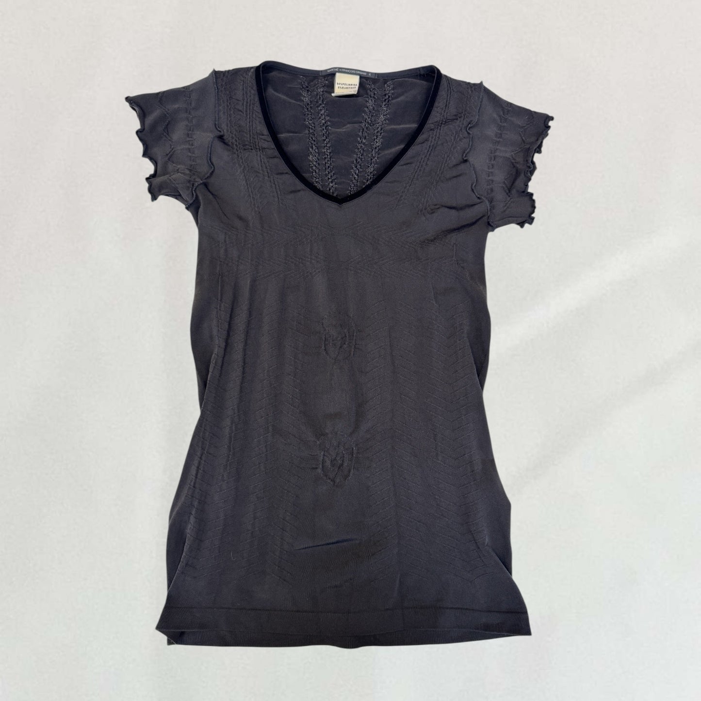 Marithé + François Girbaud ruched T-shirt