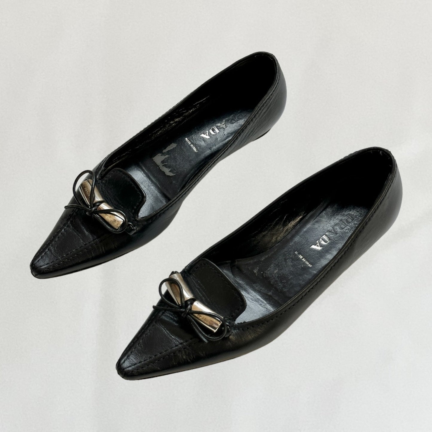 Prada pointed toe ballet flats