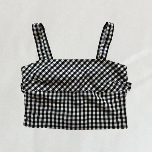 Moschino gingham cami top