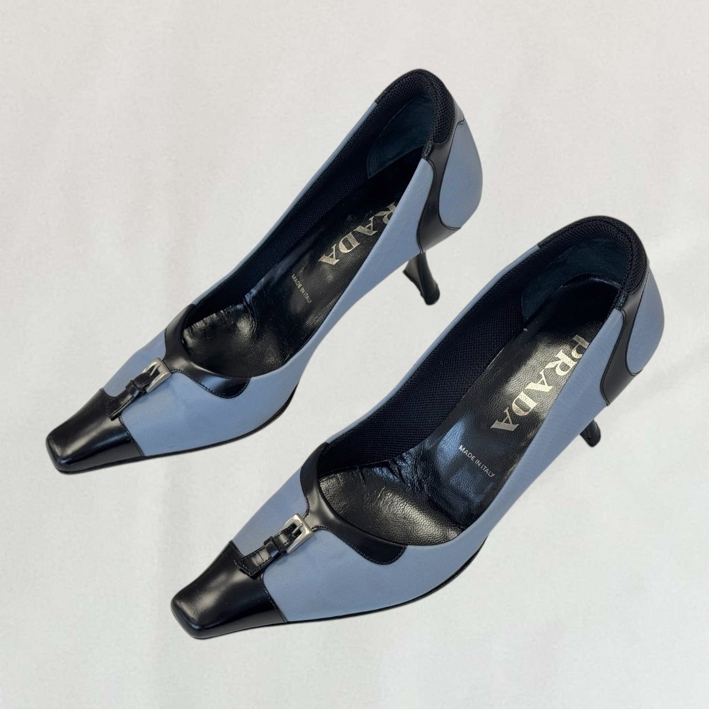 Prada buckle heels