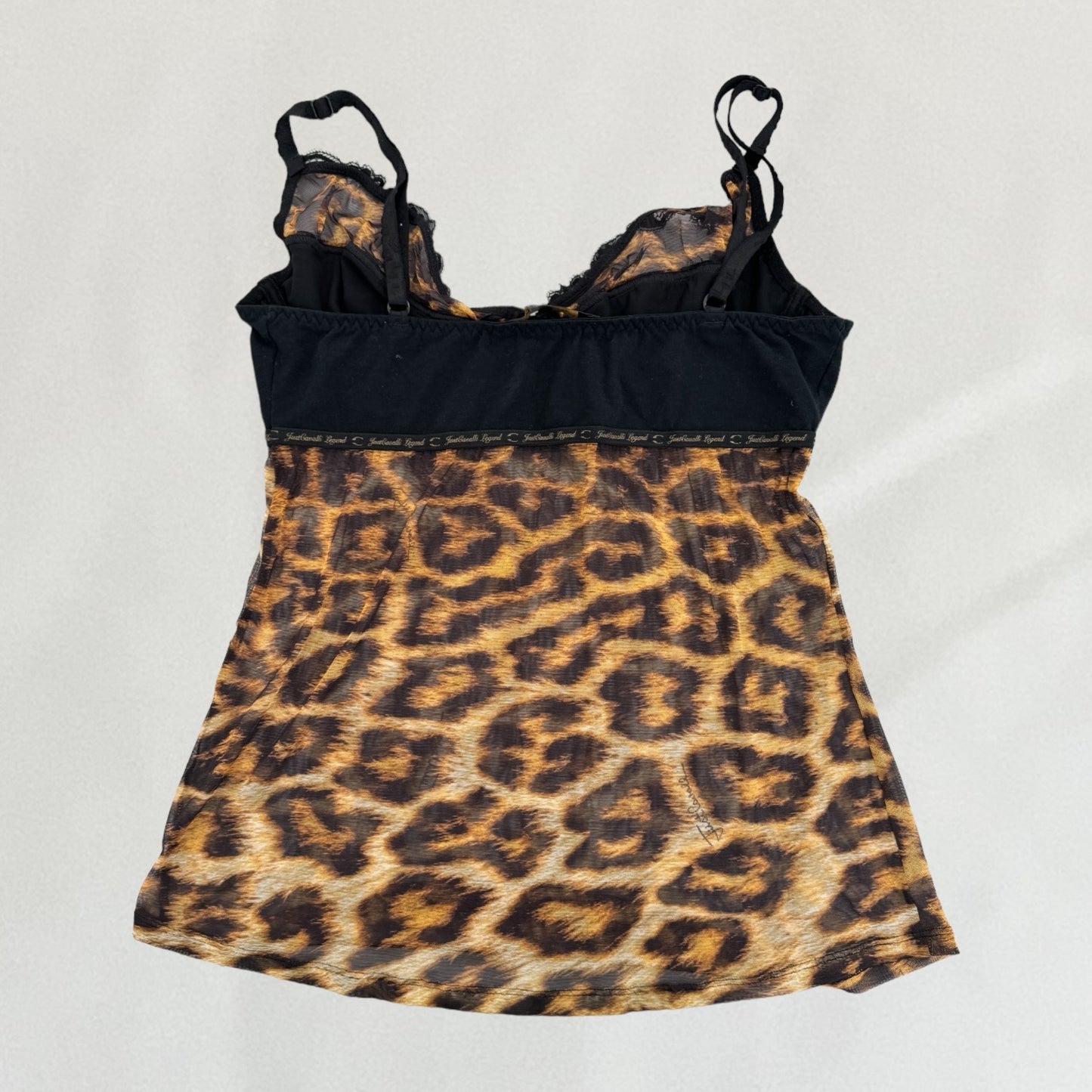 Roberto Cavalli leopard print cami top