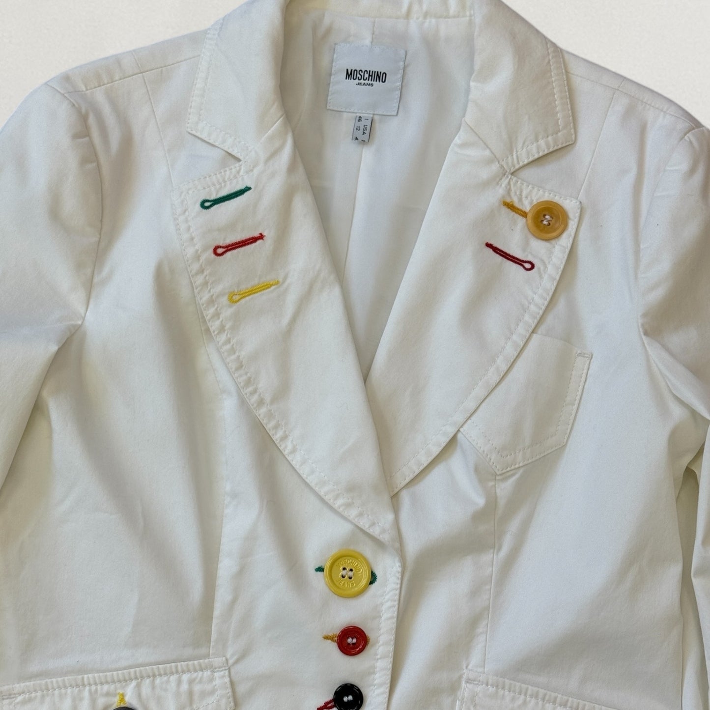 Moschino button detail blazer