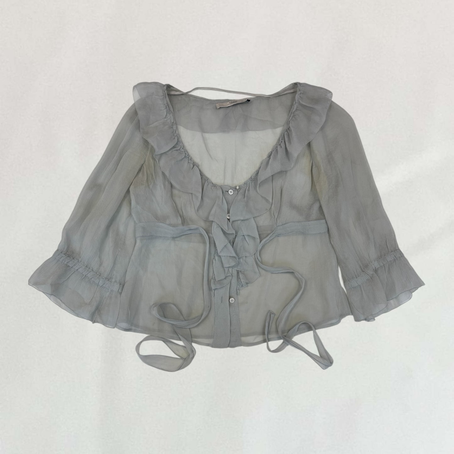 Prada chiffon blouse