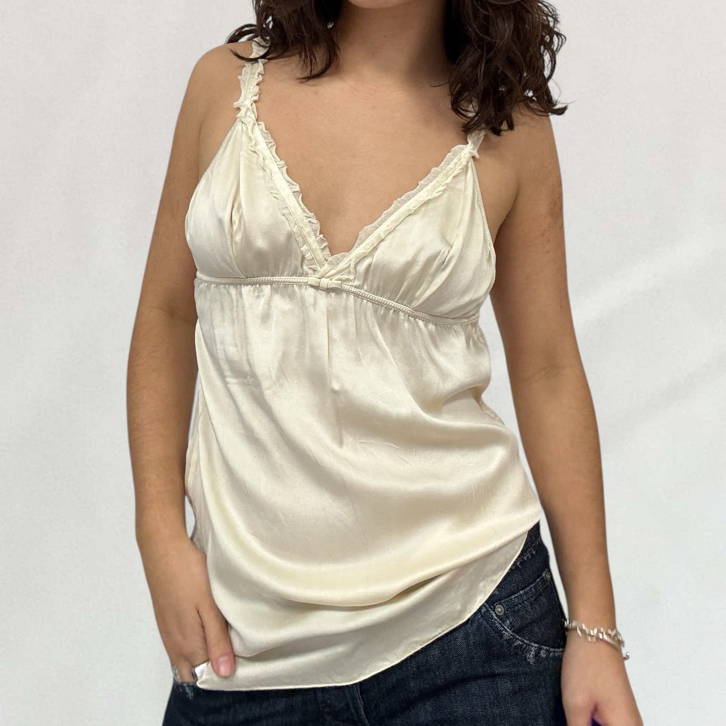 Miu Miu satin cami top