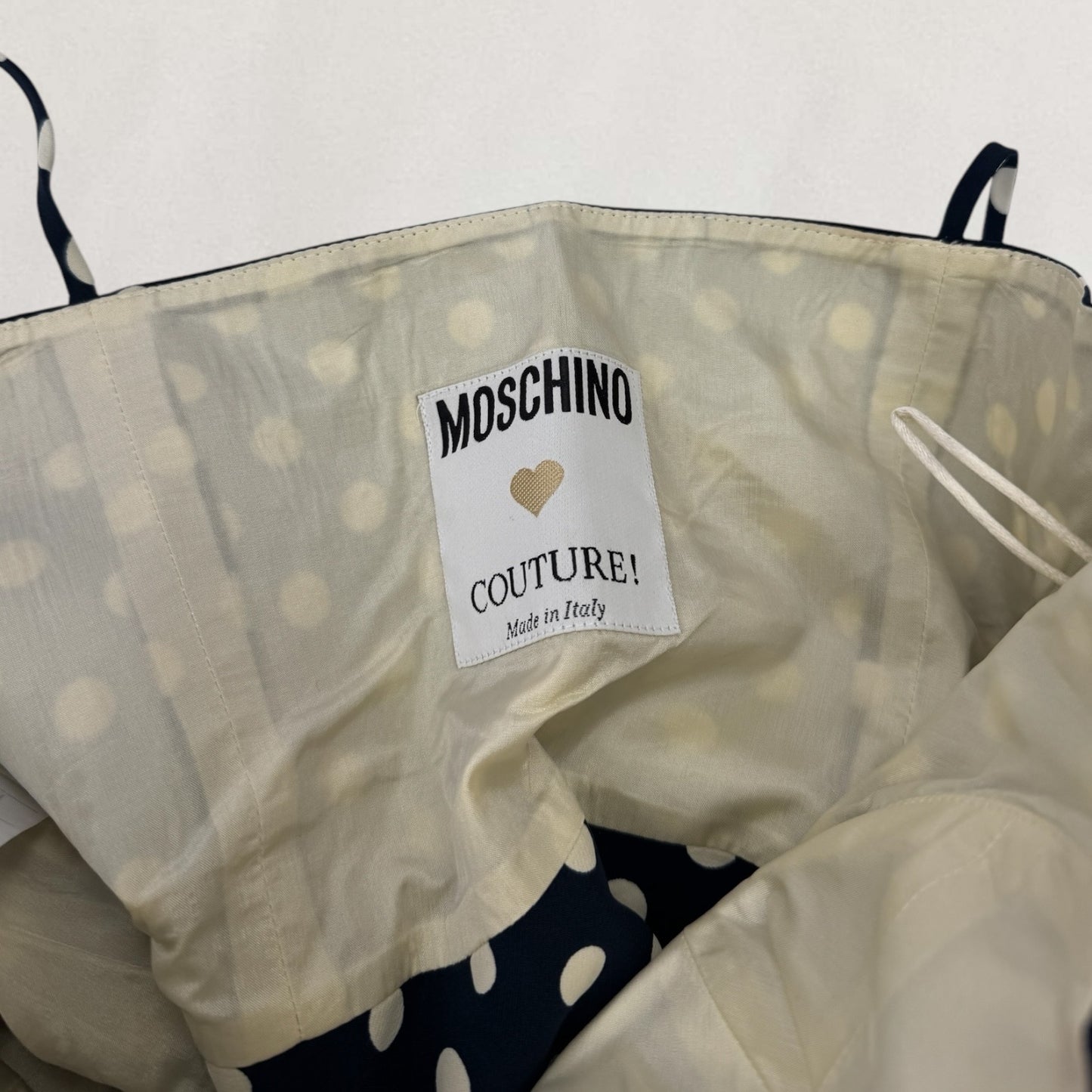 Moschino polka dot corset