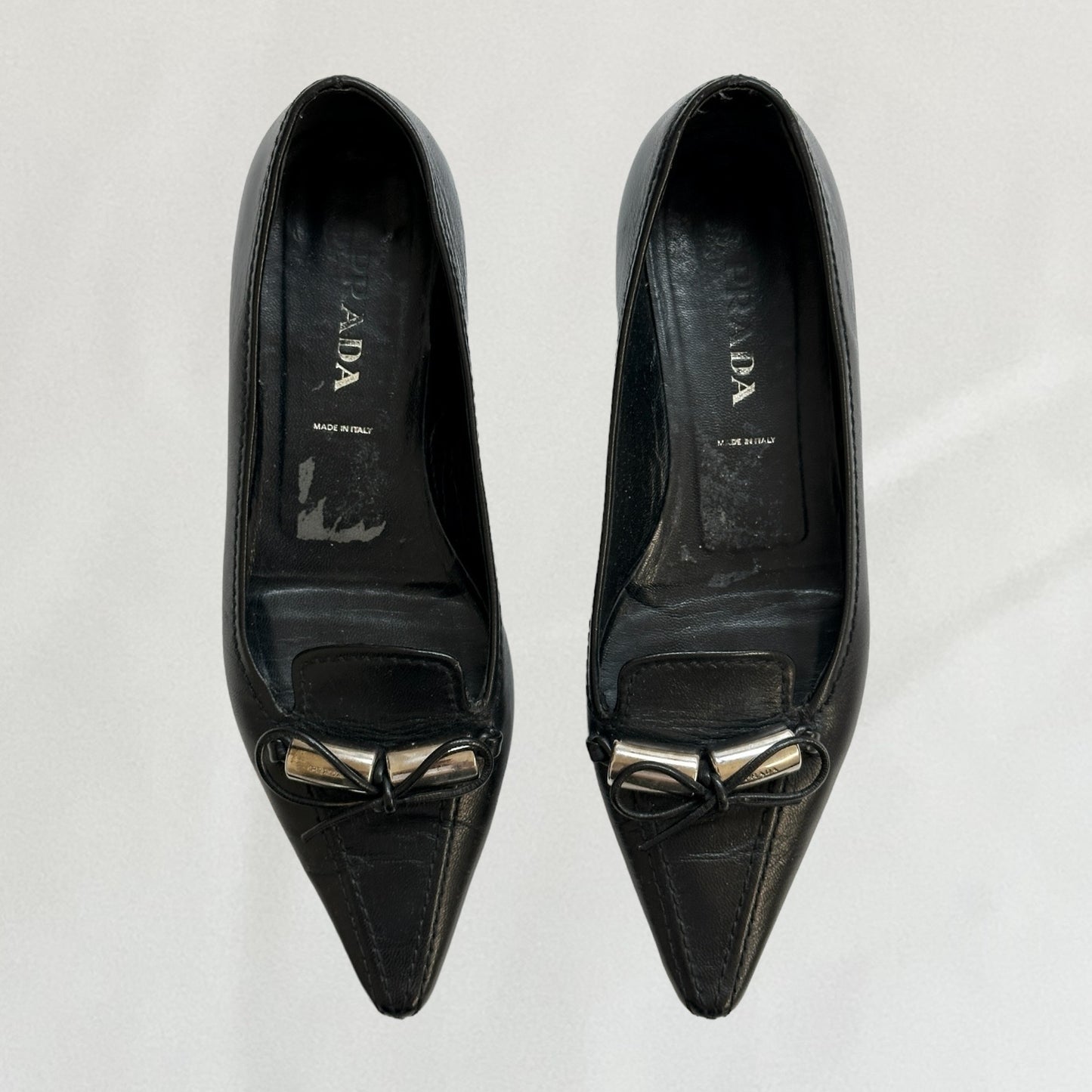 Prada pointed toe ballet flats