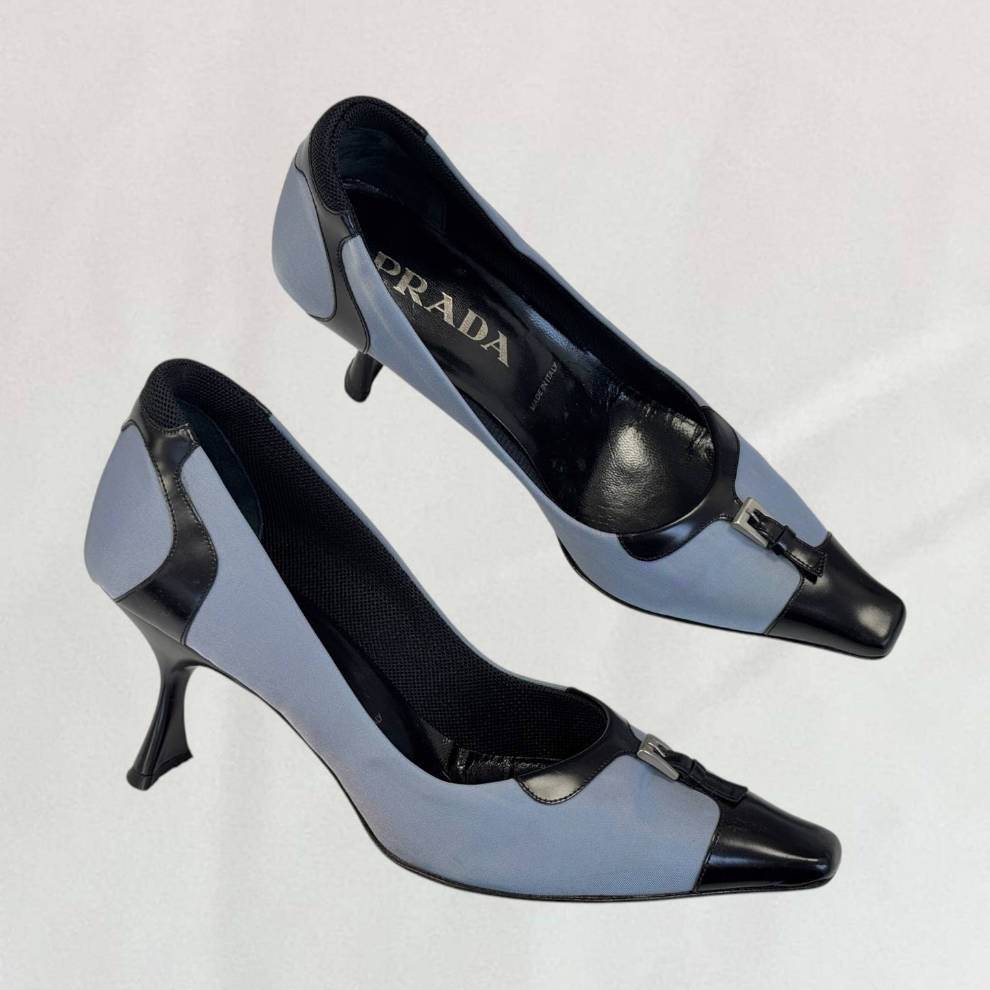 Prada buckle heels