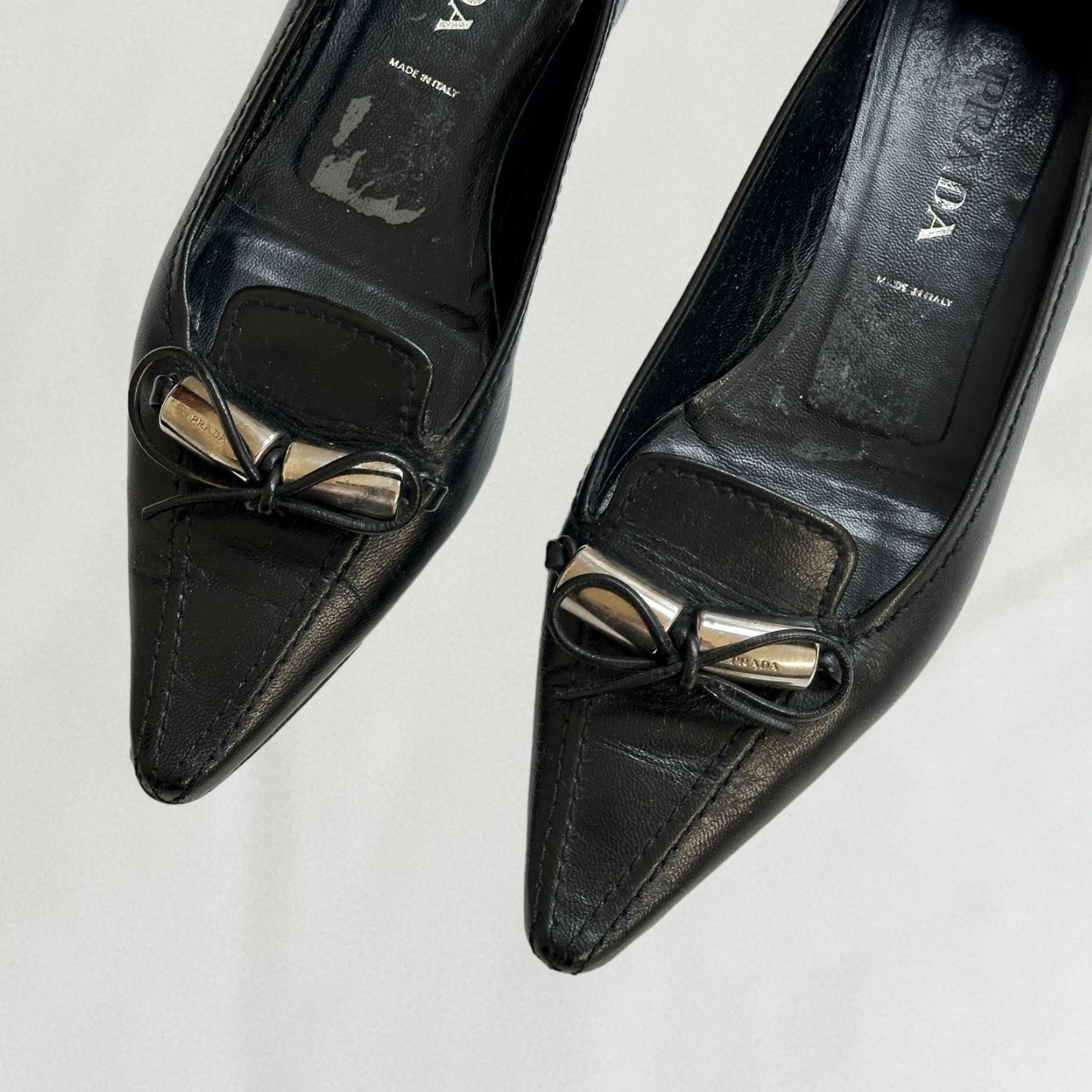 Prada pointed toe ballet flats