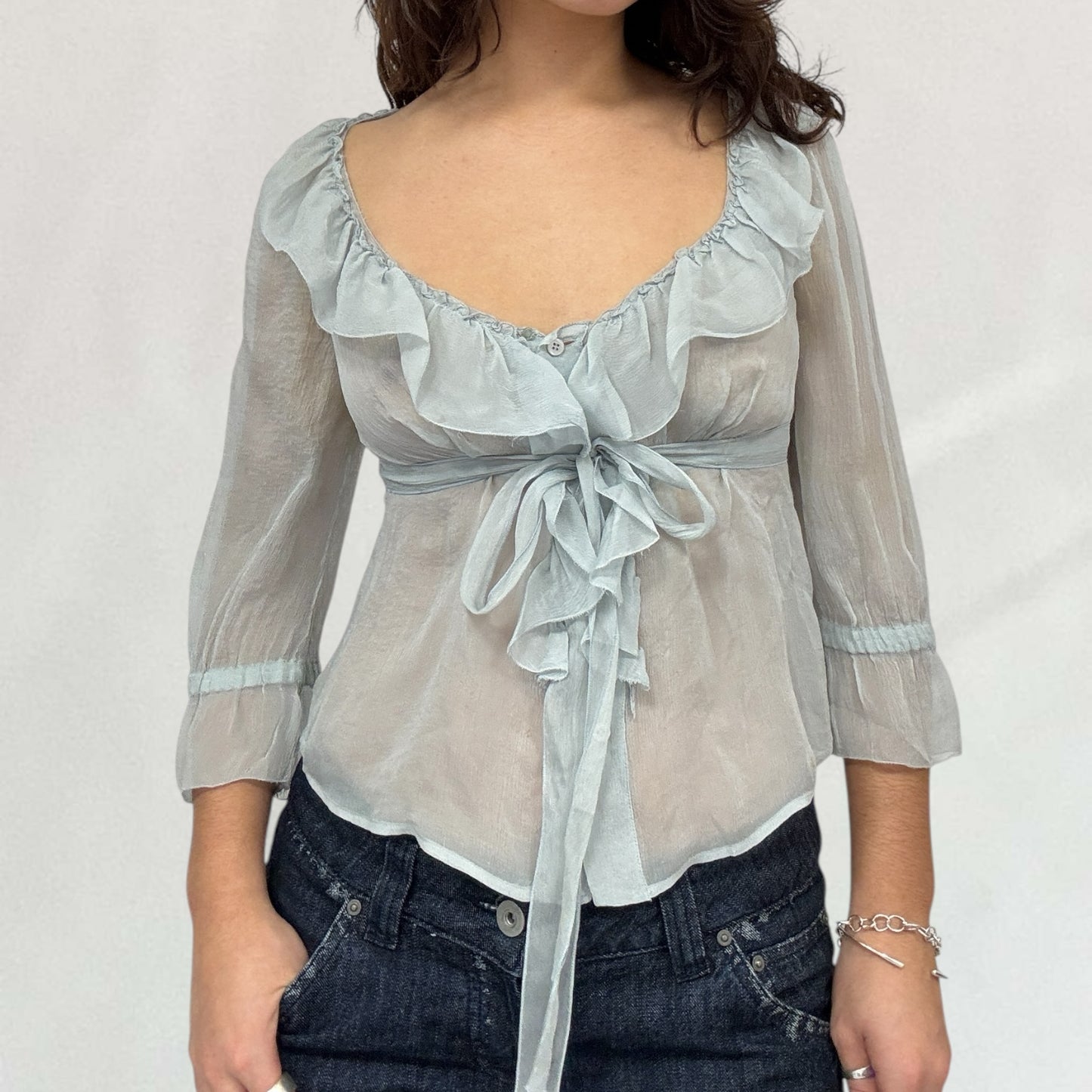 Prada chiffon blouse