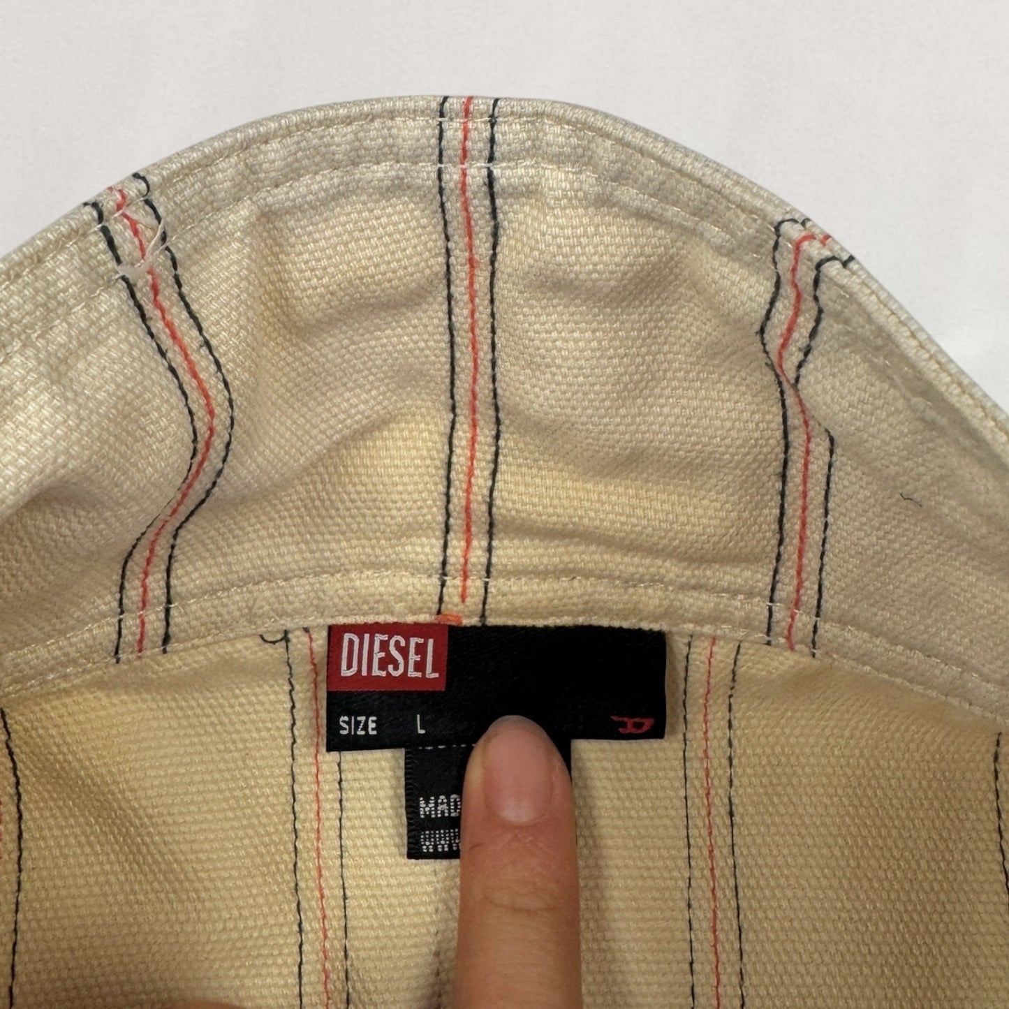 Diesel asymmetric zip-up jacket