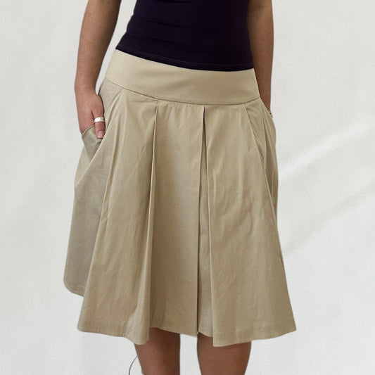 Prada pleated midi skirt with pockets