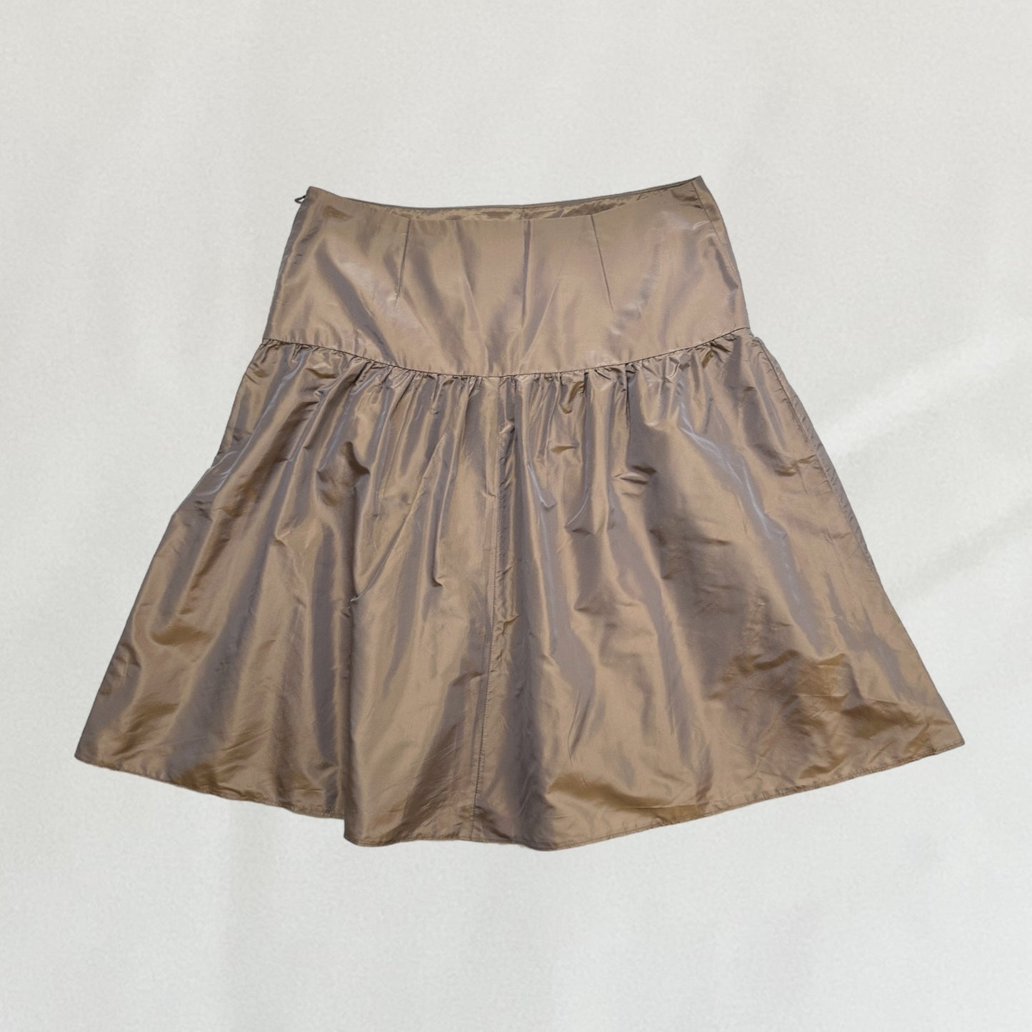 Moschino iridescent drop waist skirt