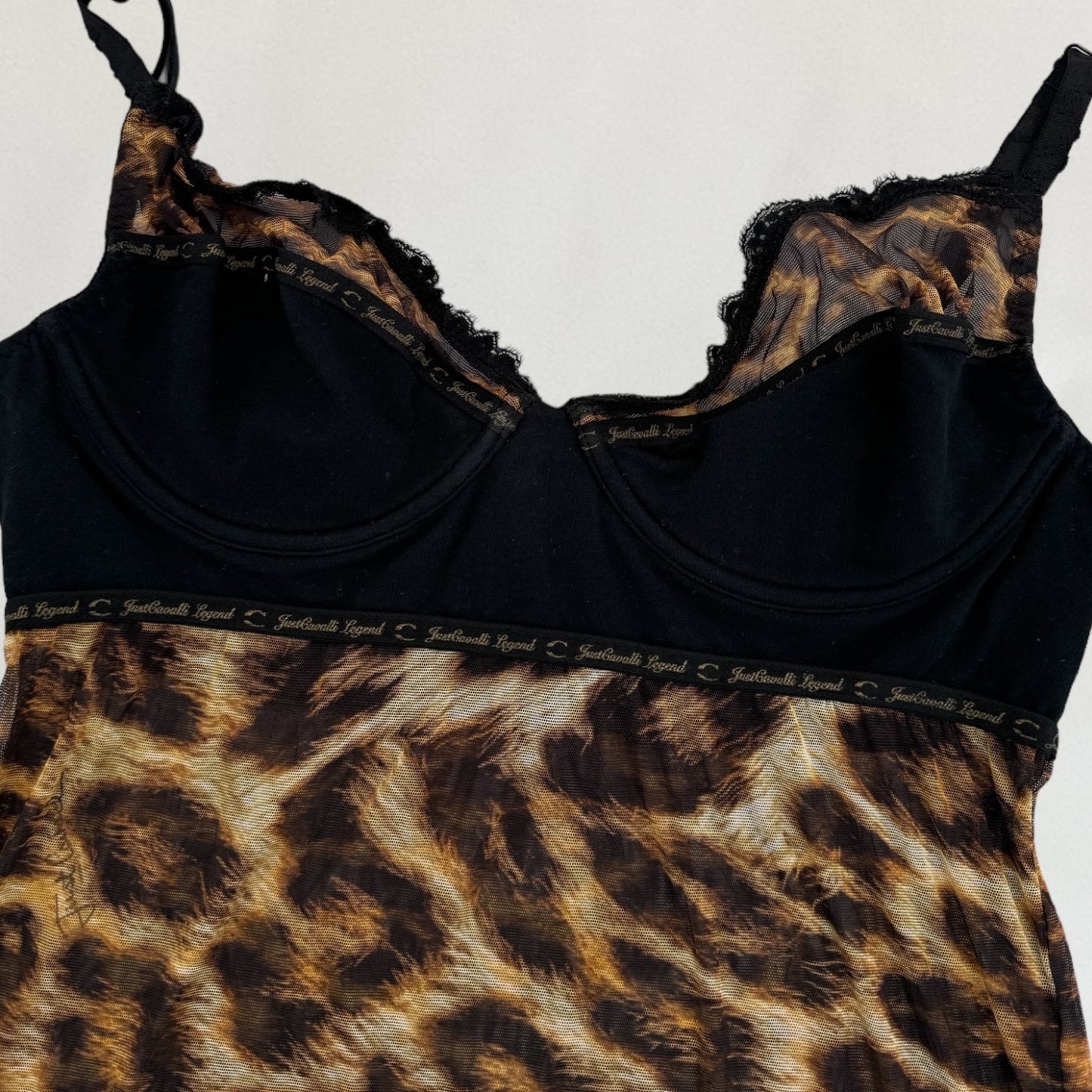 Roberto Cavalli leopard print cami top