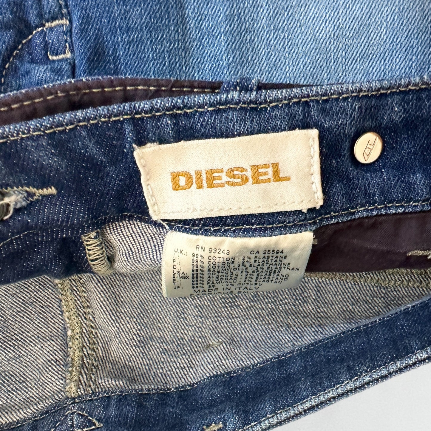 Diesel denim mini skirt